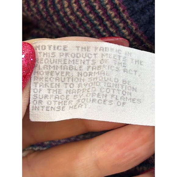 Isle Of Cotton Men’s Vintage Vest L Navy Multi Diamond Pattern Retro Golf Rugby - Picture 13 of 13